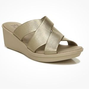 Naturalizer Womens Rowena Wedge Sandals Shoes 10 Medium (B,M)
